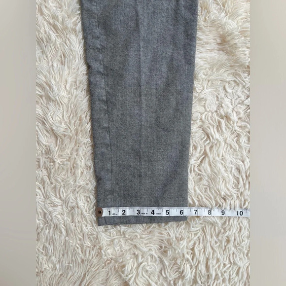 St. John Pants Size 4 Gray Trouser Sltraight Leg Wool Blend mid rise pockets - Picture 11 of 11